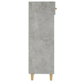 Scarpiera Grigio Cemento 30x35x105 cm in Legno truciolato