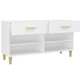 Scarpiera Bianca 102x35x55 cm in Legno truciolato