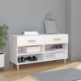 Scarpiera Bianca 102x35x55 cm in Legno truciolato