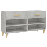 Scarpiera Grigio Cemento 102x35x55 cm in Legno truciolato