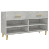 Scarpiera Grigio Cemento 102x35x55 cm in Legno truciolato