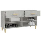 Scarpiera Grigio Cemento 102x35x55 cm in Legno truciolato
