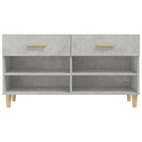Scarpiera Grigio Cemento 102x35x55 cm in Legno truciolato