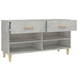 Scarpiera Grigio Cemento 102x35x55 cm in Legno truciolato