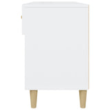 Scarpiera Bianco Lucido 102x35x55 cm in Legno truciolato