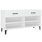 Scarpiera Bianca 102x35x55 cm in Legno truciolato