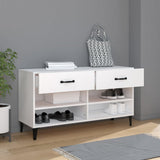 Scarpiera Bianca 102x35x55 cm in Legno truciolato