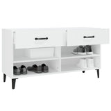 Scarpiera Bianca 102x35x55 cm in Legno truciolato