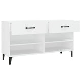 Scarpiera Bianca 102x35x55 cm in Legno truciolato