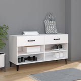 Scarpiera Bianca 102x35x55 cm in Legno truciolato