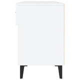 Scarpiera Bianco Lucido 102x35x55 cm in Legno truciolato