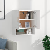 Armadietto a Muro Bianco 60x31x70 cm in Legno truciolato