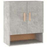 Armadietto a Muro Grigio Cemento 60x31x70 cm Legno truciolato