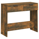 Tavolino Consolle Rovere Fumo 90x36x75 cm in Legno truciolato