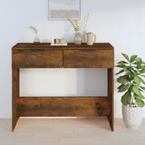 Tavolino Consolle Rovere Fumo 90x36x75 cm in Legno truciolato