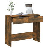 Tavolino Consolle Rovere Fumo 90x36x75 cm in Legno truciolato