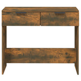 Tavolino Consolle Rovere Fumo 90x36x75 cm in Legno truciolato