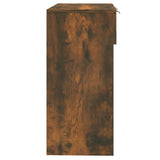 Tavolino Consolle Rovere Fumo 90x36x75 cm in Legno truciolato