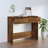 Tavolino Consolle Rovere Fumo 90x36x75 cm in Legno truciolato