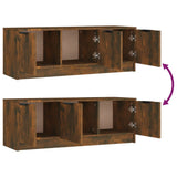 Mobile TV Rovere Fumo 102x35x36,5 cm in Legno truciolato