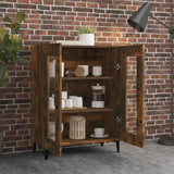Credenza Rovere Fumo 69,5x34x90 cm in Legno truciolato
