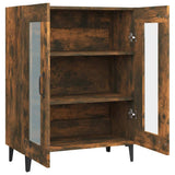 Credenza Rovere Fumo 69,5x34x90 cm in Legno truciolato