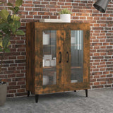 Credenza Rovere Fumo 69,5x34x90 cm in Legno truciolato