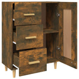 Credenza Rovere Fumo 69,5x34x90 cm in Legno truciolato