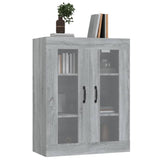 Armadietto Pensile a Parete Grigio Sonoma 69,5x34x90 cm