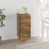 Credenza Rovere Fumo 34,5x34x90 cm in Legno truciolato