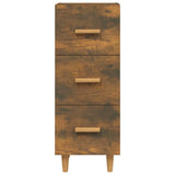 Credenza Rovere Fumo 34,5x34x90 cm in Legno truciolato