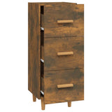 Credenza Rovere Fumo 34,5x34x90 cm in Legno truciolato
