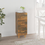 Credenza Rovere Fumo 34,5x34x90 cm in Legno truciolato