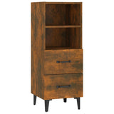 Credenza Rovere Fumo 34,5x34x90 cm in Legno truciolato