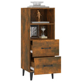 Credenza Rovere Fumo 34,5x34x90 cm in Legno truciolato