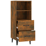 Credenza Rovere Fumo 34,5x34x90 cm in Legno truciolato