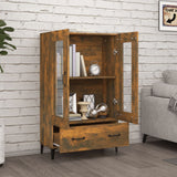 Credenza Rovere Fumo 70x31x115 cm in Legno truciolato