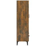 Credenza Rovere Fumo 70x31x115 cm in Legno truciolato