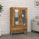 Credenza Rovere Fumo 70x31x115 cm in Legno truciolato