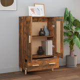 Credenza Rovere Fumo 70x31x115 cm in Legno truciolato