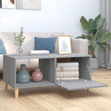 Tavolino Salotto Grigio Sonoma 89,5x50x40 cm Legno truciolato