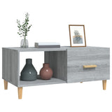 Tavolino Salotto Grigio Sonoma 89,5x50x40 cm Legno truciolato