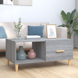 Tavolino Salotto Grigio Sonoma 89,5x50x40 cm Legno truciolato