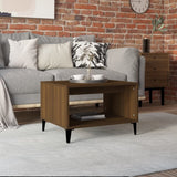 Tavolino da Salotto Rovere Marrone 60x50x40cm Legno truciolato