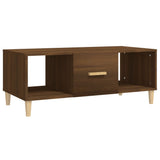 Tavolino Salotto Rovere Marrone 102x50x40 cm Legno truciolato