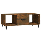 Tavolino da Salotto Rovere Fumo 102x50x40 cm Legno truciolato