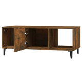 Tavolino da Salotto Rovere Fumo 102x50x40 cm Legno truciolato