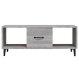 Tavolino da Salotto Grigio Sonoma 102x50x40cm Legno truciolato