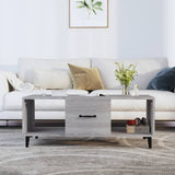 Tavolino da Salotto Grigio Sonoma 102x50x40cm Legno truciolato