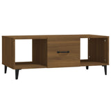 Tavolino da Caffè Rovere Marrone 102x50x40 cm Legno truciolato